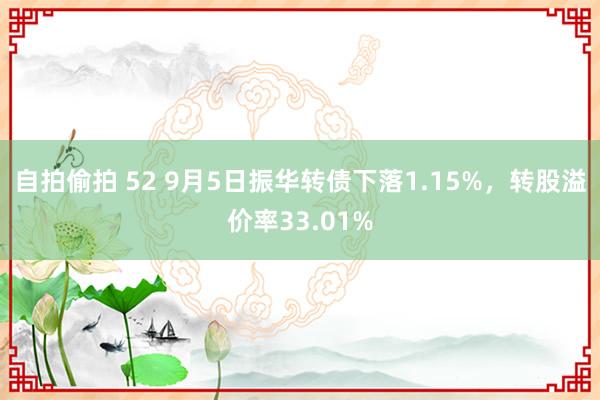 自拍偷拍 52 9月5日振华转债下落1.15%，转股溢价率33.01%