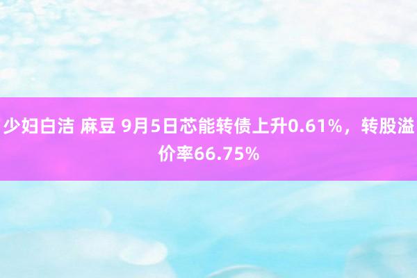 少妇白洁 麻豆 9月5日芯能转债上升0.61%，转股溢价率66.75%