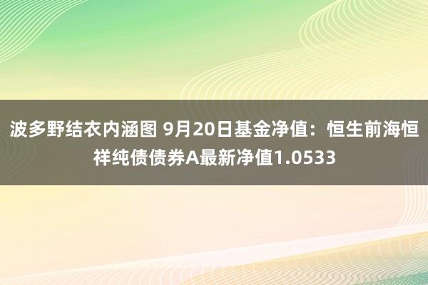 波多野结衣内涵图 9月20日基金净值：恒生前海恒祥纯债债券A最新净值1.0533