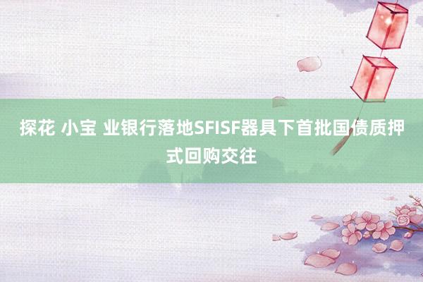 探花 小宝 业银行落地SFISF器具下首批国债质押式回购交往