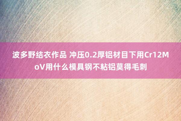 波多野结衣作品 冲压0.2厚铝材目下用Cr12MoV用什么模具钢不粘铝莫得毛刺