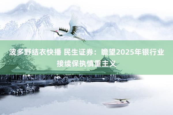 波多野结衣快播 民生证券：瞻望2025年银行业接续保执慎重主义