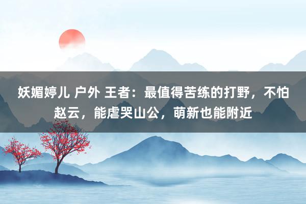 妖媚婷儿 户外 王者：最值得苦练的打野，不怕赵云，能虐哭山公，萌新也能附近