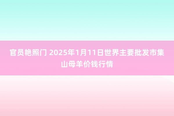 官员艳照门 2025年1月11日世界主要批发市集山母羊价钱行情